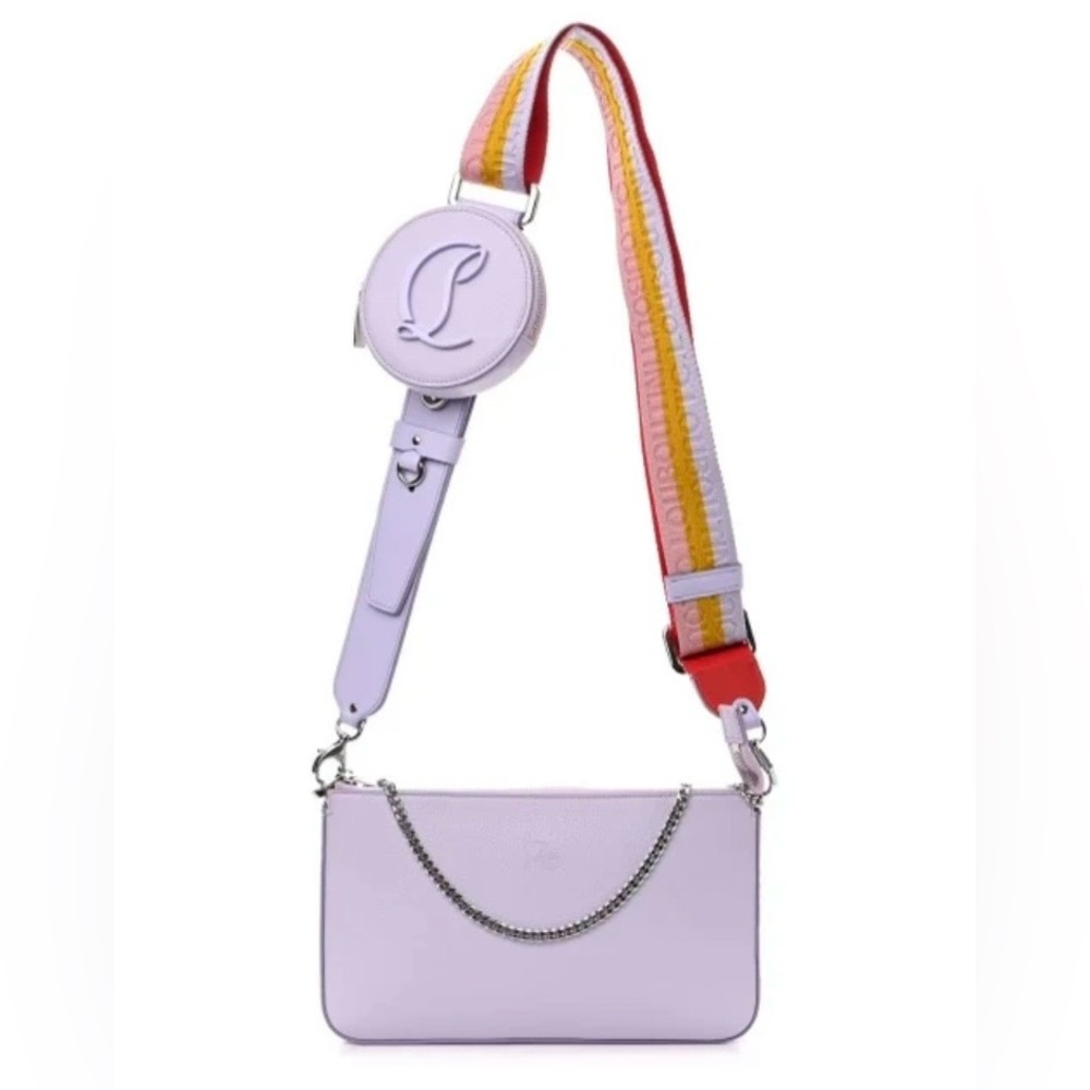 CHRISTIAN LOUBOUTIN LOUBILA HYBRID LEATHER CROSSBODY BAG